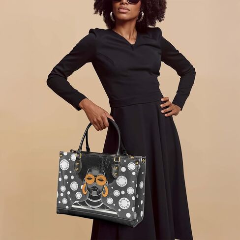 حزمة Afroyla: حقائب يد Siyanda & Fahari أحادية اللون - مجموعة من قطعتين، جلد نباتي فاخر متوسط ​​الحجم، هدية للنساء، Mon in Kuwait