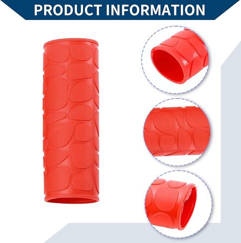 1 1/8" / 29mm 1 1/8" / 29mm Motorcycle Hand Grips Cover Kit Non Slip Rubber Handlebar Grips for Motorcycle Scooter Bicycle ATV Red 1 Set in Saudi Arabia