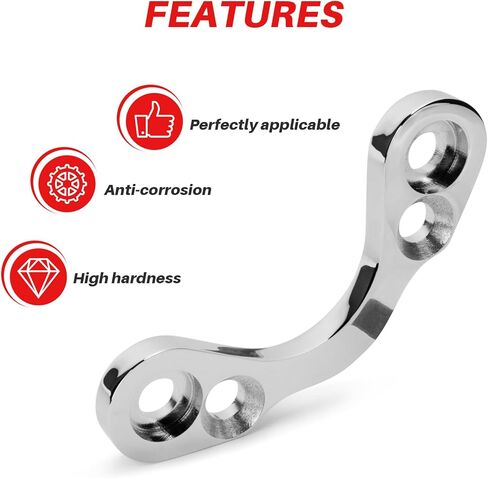 PSLER Springer Front End Riser Handlebar Tree Adapter Converter 3.5 Inches Wide Riser for Bobber Chopper (Chrome) in Saudi Arabia