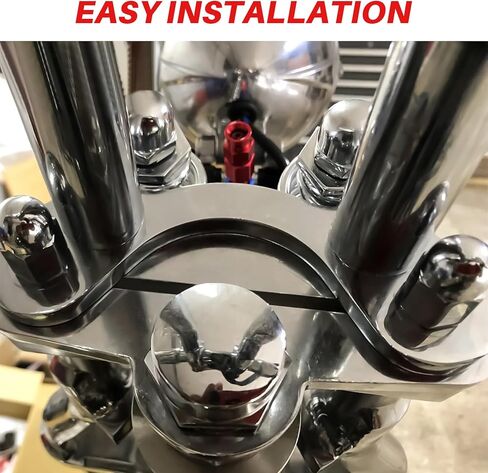 PSLER Springer Front End Riser Handlebar Tree Adapter Converter 3.5 Inches Wide Riser for Bobber Chopper (Chrome) in Saudi Arabia