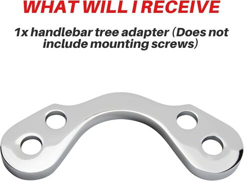 PSLER Springer Front End Riser Handlebar Tree Adapter Converter 3.5 Inches Wide Riser for Bobber Chopper (Chrome) in Saudi Arabia