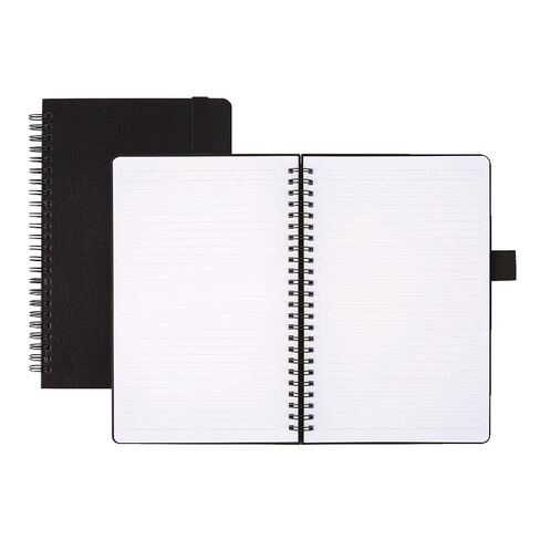 دفتر أعمال فاخر ذو غلاف صلب من العلامة التجارية Office Depot®، للصغار، 5 1/2 بوصة × 8 1/2 بوصة، موضوع واحد، مسطر ضيق، 120 صفحة (60 ورقة)، أسود in Saudi Arabia