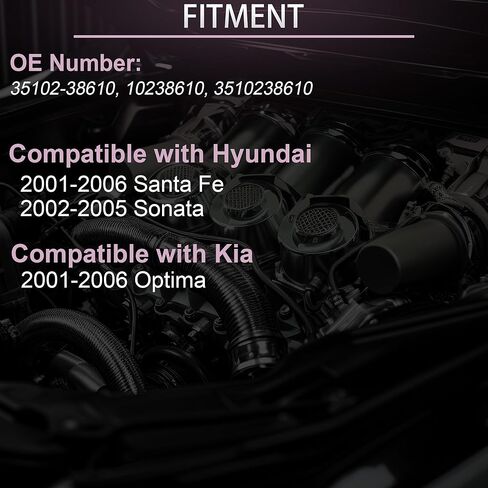 مستشعر موضع الخانق TPS 35102-38610، 10238610، 3510238610، مناسب لشركة Hyundai 2001-2006 Santa Fe 2002-2005 Sonata، مناسب لكيا 2001 2002 2003 2004 2005 2006 01 02 03 04 05 06 أوبتيما in Kuwait