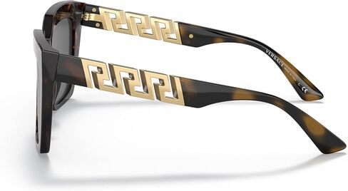 Versace VE 4418 108/87 Havana Plastic Square Sunglasses Grey Lens in Saudi Arabia