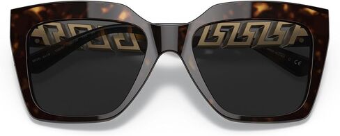 Versace VE 4418 108/87 Havana Plastic Square Sunglasses Grey Lens in Saudi Arabia