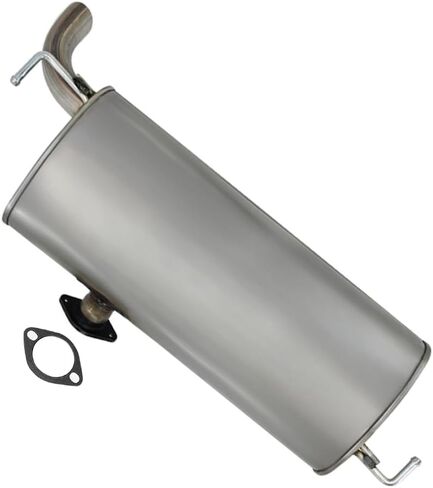 Exhaust Muffler Compatible for 2016-2018 Hyundai Tucson 2.0L | Stainless Steel | Northeastern Exhaust | Free Clamps and Gasket Included | Direct-Fit Replacement in Saudi Arabia