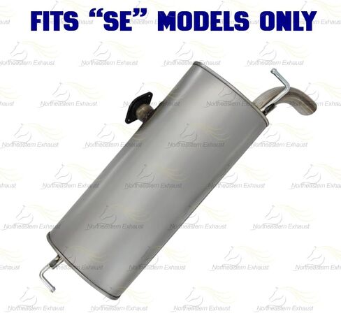 Exhaust Muffler Compatible for 2016-2018 Hyundai Tucson 2.0L | Stainless Steel | Northeastern Exhaust | Free Clamps and Gasket Included | Direct-Fit Replacement in Saudi Arabia