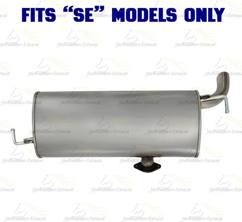 Exhaust Muffler Compatible for 2016-2018 Hyundai Tucson 2.0L | Stainless Steel | Northeastern Exhaust | Free Clamps and Gasket Included | Direct-Fit Replacement in Saudi Arabia