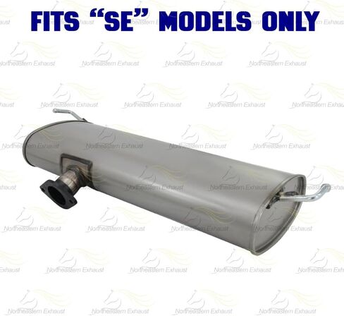 Exhaust Muffler Compatible for 2016-2018 Hyundai Tucson 2.0L | Stainless Steel | Northeastern Exhaust | Free Clamps and Gasket Included | Direct-Fit Replacement in Saudi Arabia