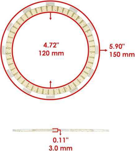 استبدال مجموعة لوحات الاحتكاك القابض لقطة القطب الشمالي 454 500 1998-2001 / 3446-006 3446-007 Mod-C26C-31718 in Kuwait