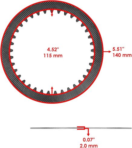 استبدال مجموعة لوحات الاحتكاك القابض لقطة القطب الشمالي 454 500 1998-2001 / 3446-006 3446-007 Mod-C26C-31718 in Kuwait