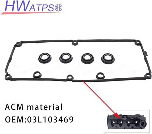 03L103469R 03L103469F Valve Cover Gasket Steal Set for Engine 2.0 TDI Audi A4 8K S4 Avant B8 A5 SEAT EXEO VW AMAROK Crafter in Saudi Arabia