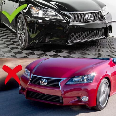 Stay-Tuned, 5PCS ABS STP-Style Front Bumper Lip Spoiler Body Kit + Universal 31" x 4" Side Skirts, Compatible with 2013-2015 Lexus GS350 GS450h F-Sport Model, Exterior Accessory (Painted White) in Saudi Arabia