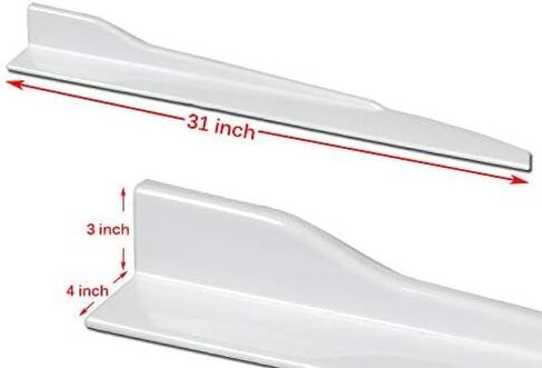 مجموعة هيكل ممتص الصدمات الأمامي مكونة من 5 قطع ABS STP-Style + تنانير جانبية عالمية مقاس 31 بوصة × 4 بوصة، متوافقة مع موديل 2013-2015 Lexus GS350 GS450h F-Sport، ملحق خارجي (مطلي باللون الأبيض) in Kuwait