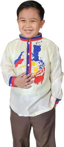 Beige Traditional Filipino Barong Tagalog (US, Age, 7 Years, Regular) in Saudi Arabia
