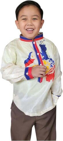 Beige Traditional Filipino Barong Tagalog (US, Age, 7 Years, Regular) in Saudi Arabia