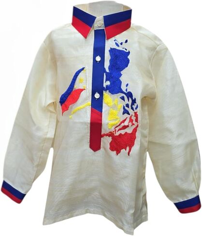 Beige Traditional Filipino Barong Tagalog (US, Age, 7 Years, Regular) in Saudi Arabia