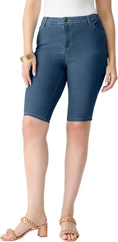 Roaman's Women's Plus Size Classic Stretch Bermuda Short in Saudi Arabia