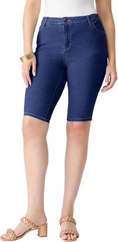 Roaman's Women's Plus Size Classic Stretch Bermuda Short in Saudi Arabia