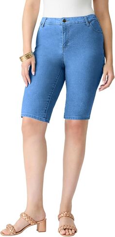 Roaman's Women's Plus Size Classic Stretch Bermuda Short in Saudi Arabia
