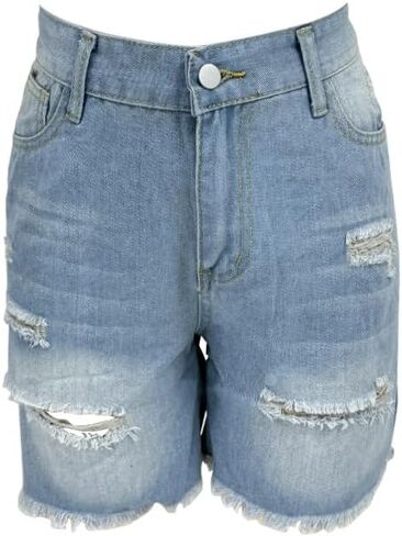 Women's High Waisted Denim Shorts, Slimming A-Line Stretchy Jean Shorts in Saudi Arabia