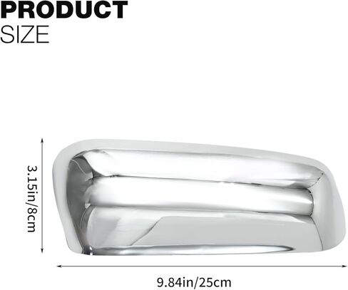 Chrome Towing Top and Side Clip-On Mirror Covers, ABS Tow Mirror Caps, Driver Side Door Mirror Housing Lower and Upper Cover Replacement for Chevy Silverado 2020-2024 in Saudi Arabia