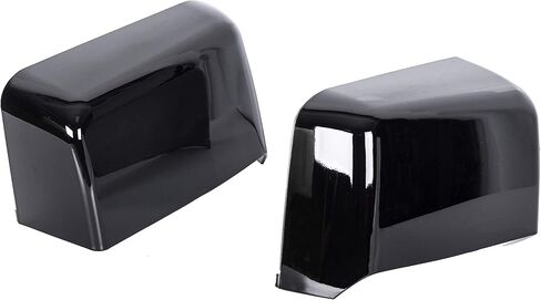 ECOTRIC Pair Tow Mirror Caps Cover Compatible with 1988-2019 Chevy Silverado GMC Sierra Truck Pickup Replacement for 23444125, 23444126, 23444119, 23444120 Glossy Black in Saudi Arabia