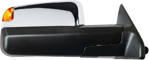 Passenger Right Side Towing Mirror fit for 09-18 Dodge Ram 1500 2500 3500 Power Heated Puddle Lamp Turn Signal Light Pickup Truck Tow Mirror RH Chrome in Saudi Arabia