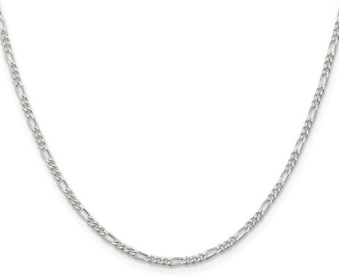 FJC Finejewelers Sterling Silver Figaro Chain 18 Inches x 2.25 mm in Saudi Arabia