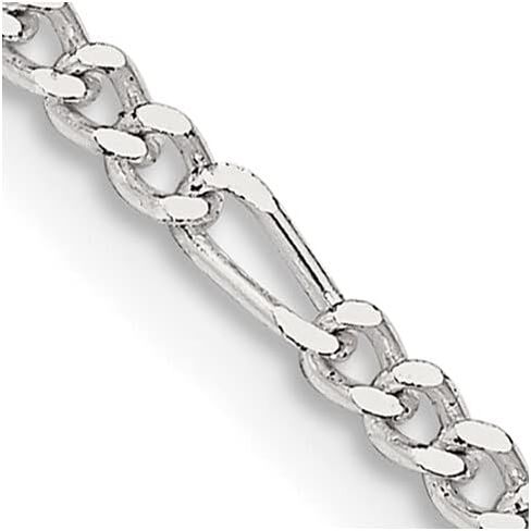 FJC Finejewelers Sterling Silver Figaro Chain 18 Inches x 2.25 mm in Saudi Arabia