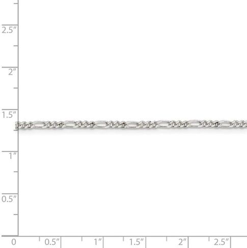 FJC Finejewelers Sterling Silver Figaro Chain 18 Inches x 2.25 mm in Saudi Arabia