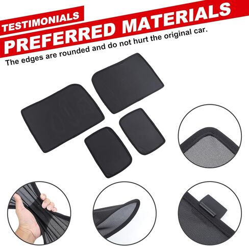 Rear Window Sun Shades Compatible with Land Rover Defender 90 110 130 2020-2025+, Rear Car Side Window Screen Mesh Cover in Saudi Arabia