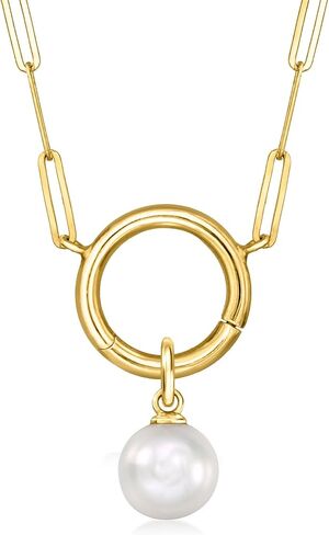Pure Collection by Ross-Simons 7-7.5mm Cultured Pearl Charm in 14kt Yellow Gold in Saudi Arabia