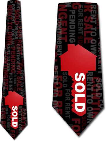 Three Rooker Real Estate Ties Mens Realtor Neckties Sold House Tie Key Ties in Saudi Arabia