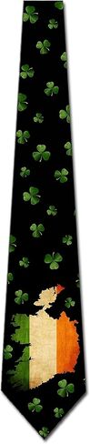 Three Rooker Irish Ties Mens Ireland Clover Necktie in Saudi Arabia