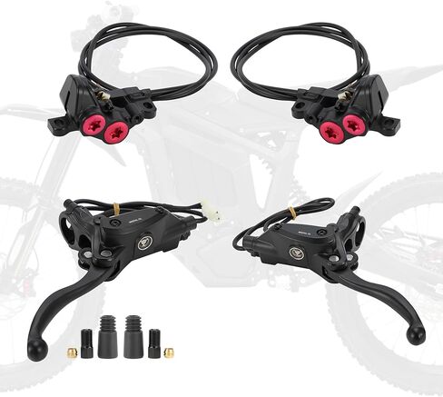 طقم فرامل أمامية وخلفية للدراجة الترابية الكهربائية، فرجار مع وسادات فرامل للدراجة E Dirt Bike Surron Light Bee/Talaria X3/Talaria Sting MX3 وR MX4/E Ride Pro SS 2.0 3.0/79Bike Falcon M/X260/X160 in Kuwait