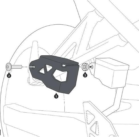 For Suzuki GSX-8S GSX-8R GSX-S1000GT Rear Master Cylinder Guard Rear Brake Protective Cover Compatible with Suzuki GSX 8S 8R 2024 2025 2026 GSX-S1000GT Accessories in Saudi Arabia