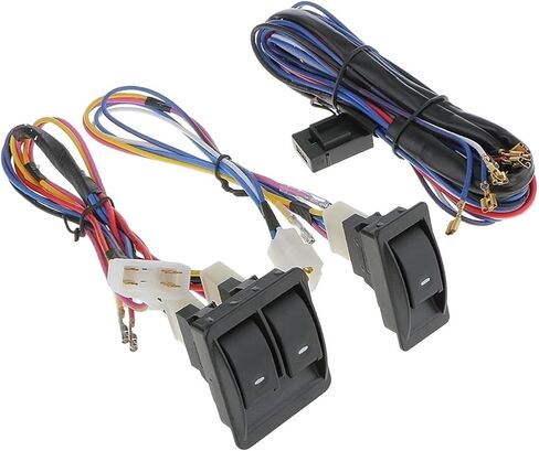 12V Universal Car Electric Power Window Switch Kit With Wiring Harness Holder in Kuwait
