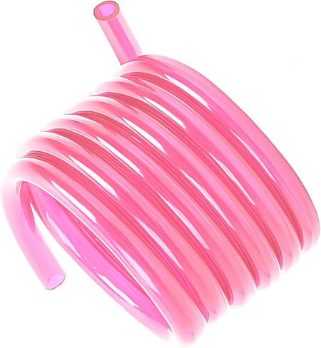 Fuel Vent Line, 9.8 Feet Flexible Cuttable Rubber Flexible Fuel Vent Hose, Leak-proof Petrol Gas Oil Tube Pipe Replacement, for Most Motorcycle, Ditdirt Bicycle, ATVs (Pink) in Saudi Arabia