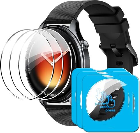 متوافق مع واقي الشاشة Huawei Watch GT 6 مقاس 46 ملم، وطبقة زجاجية مقاومة للخدش، وصديق للحافظة، HD Ultra، 3 عبوات in Saudi Arabia