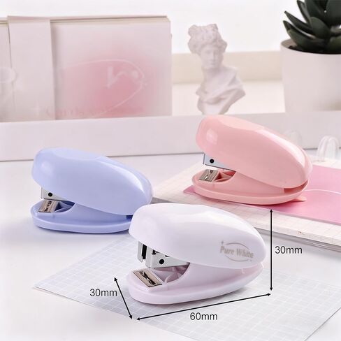 Mini Stapler, 12 Sheet Capacity with 1000 Staples, Blue Desktop Stapler in Saudi Arabia