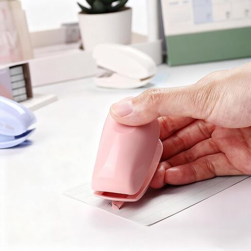 Mini Stapler, 12 Sheet Capacity with 1000 Staples, Blue Desktop Stapler in Saudi Arabia