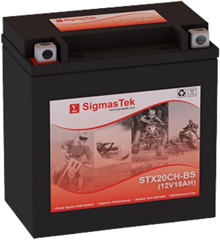 Yuasa YTX20CH-BS Compatible SLA Motorcycle Battery by SigmasTek, STX20CH-BS 260CCA in Saudi Arabia