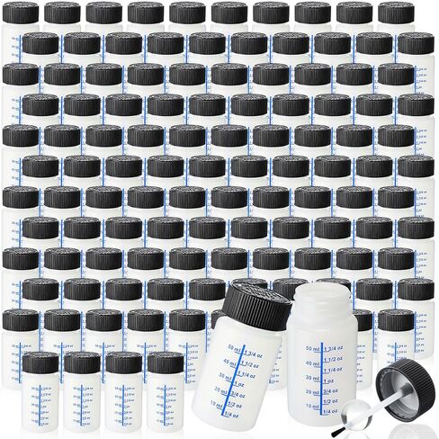 Mumufy 120 Pcs Touch up Paint Bottles with Brush and Lid Empty Touch up Bottle with Mixing Balls 2 oz Fluid Capacity Leftover Paint Container for Car Scratches Repair (Black,Blue) in Saudi Arabia