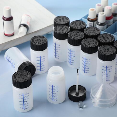 Mumufy 120 Pcs Touch up Paint Bottles with Brush and Lid Empty Touch up Bottle with Mixing Balls 2 oz Fluid Capacity Leftover Paint Container for Car Scratches Repair (Black,Blue) in Saudi Arabia
