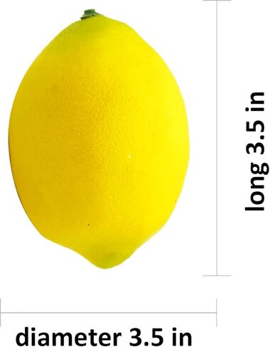 9Pcs Artificial Yellow Lemon,2.8x3.5 Inch Fake Lemons Faux Fruit Lemons for Wedding Party Decor Fruit Bowl Vase Fillers Photography Props Kitchen Table Interior Decoration in Saudi Arabia