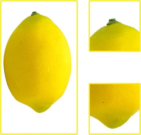 9Pcs Artificial Yellow Lemon,2.8x3.5 Inch Fake Lemons Faux Fruit Lemons for Wedding Party Decor Fruit Bowl Vase Fillers Photography Props Kitchen Table Interior Decoration in Saudi Arabia