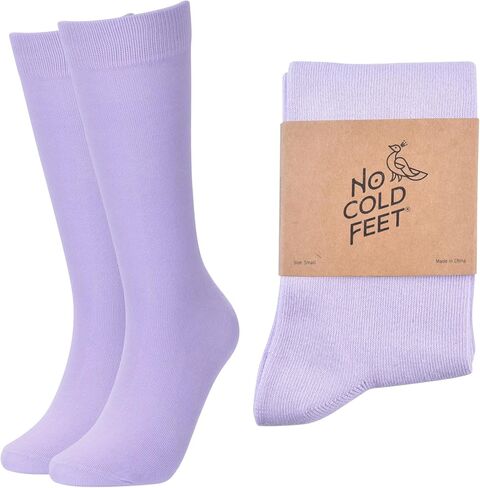 جوارب No Cold Feet للرجال باللون الأرجواني - جوارب كلاسيكية ناعمة على شكل طاقم، راحة طوال اليوم للعمل أو العمل أو حفلات الزفاف in Kuwait