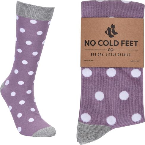 جوارب No Cold Feet للرجال باللون الأرجواني - جوارب كلاسيكية ناعمة على شكل طاقم، راحة طوال اليوم للعمل أو العمل أو حفلات الزفاف in Kuwait