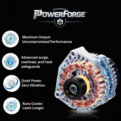 مولد كهربائي 8247N PowerForge™ 105A متوافق مع مركبات Chevy/GMC 2000 2001 2002 2003 2004 2005 | 4.3 لتر 4.8 لتر 5.0 لتر 5.3 لتر 5.7 لتر 6.0 لتر 6.5 لتر 6.6 لتر 8.1 لتر | 6- الأخدود | استبدال #10480388 10464438 19244727 in Saudi Arabia